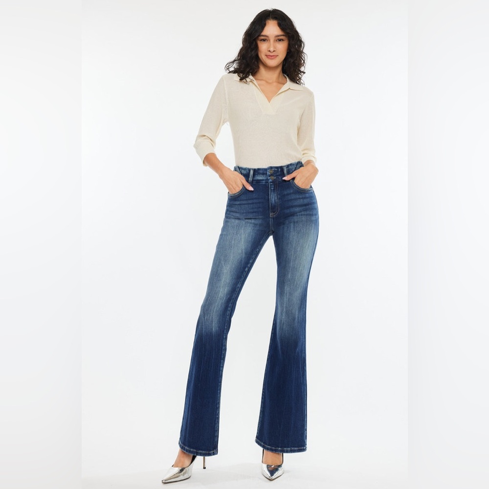 Kancan Michelle High Rise Flare NWOT Size 23
